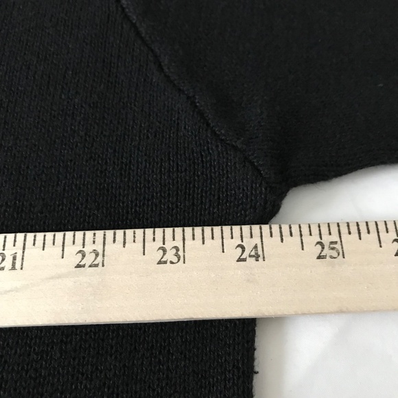 VICTORIA JONES Velvet Beaded Sweater Black Long Sleeve Women’s Plus Size 1X - Picture 12 of 16